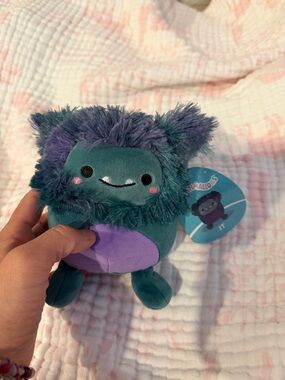 Squishmallows Teal and Purple Monster Plush